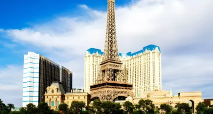 Eiffel Tower Viewing Deck in Las Vegas Nevada US