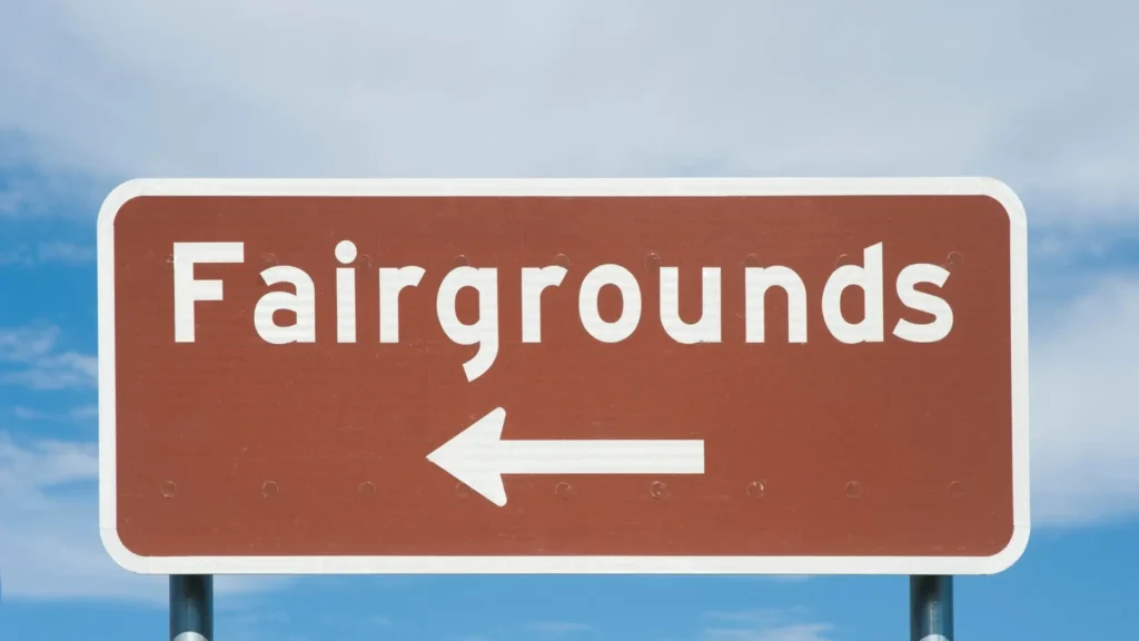 Fairgrounds signboard